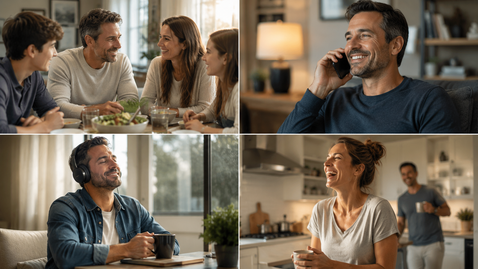 Happy family moments and connection